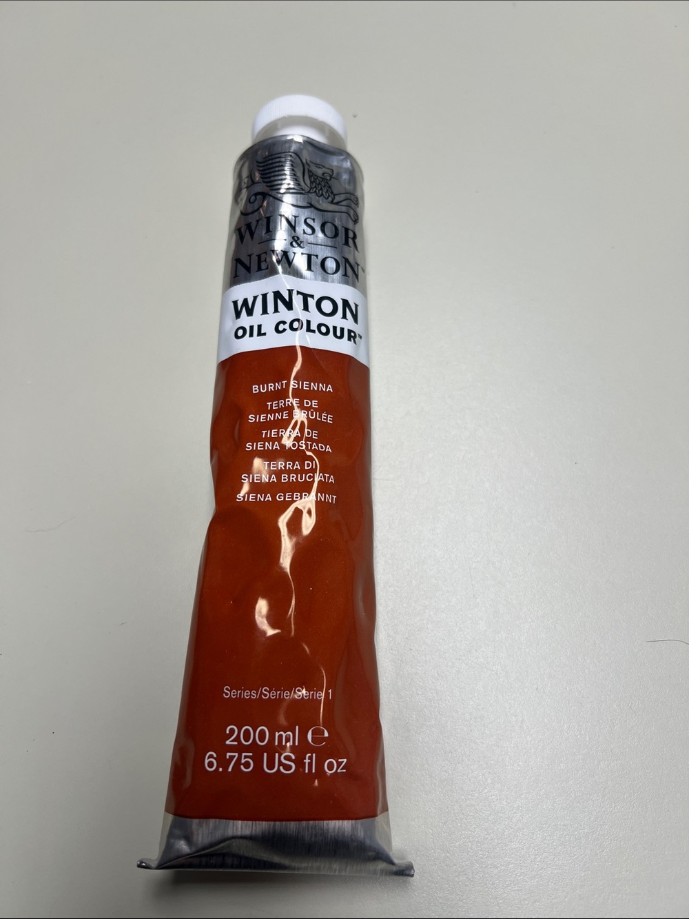 Winsor & Newton Winton Oil Colour — Burnt Sienna (Brown)